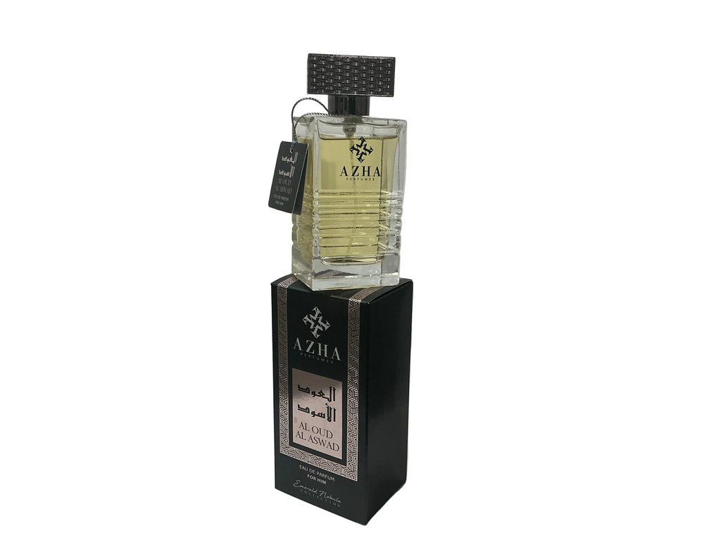 AZHA Al Oud Al Aswad Eau de Parfum 100ml | Luxurious Leather Oud Cologne for Men