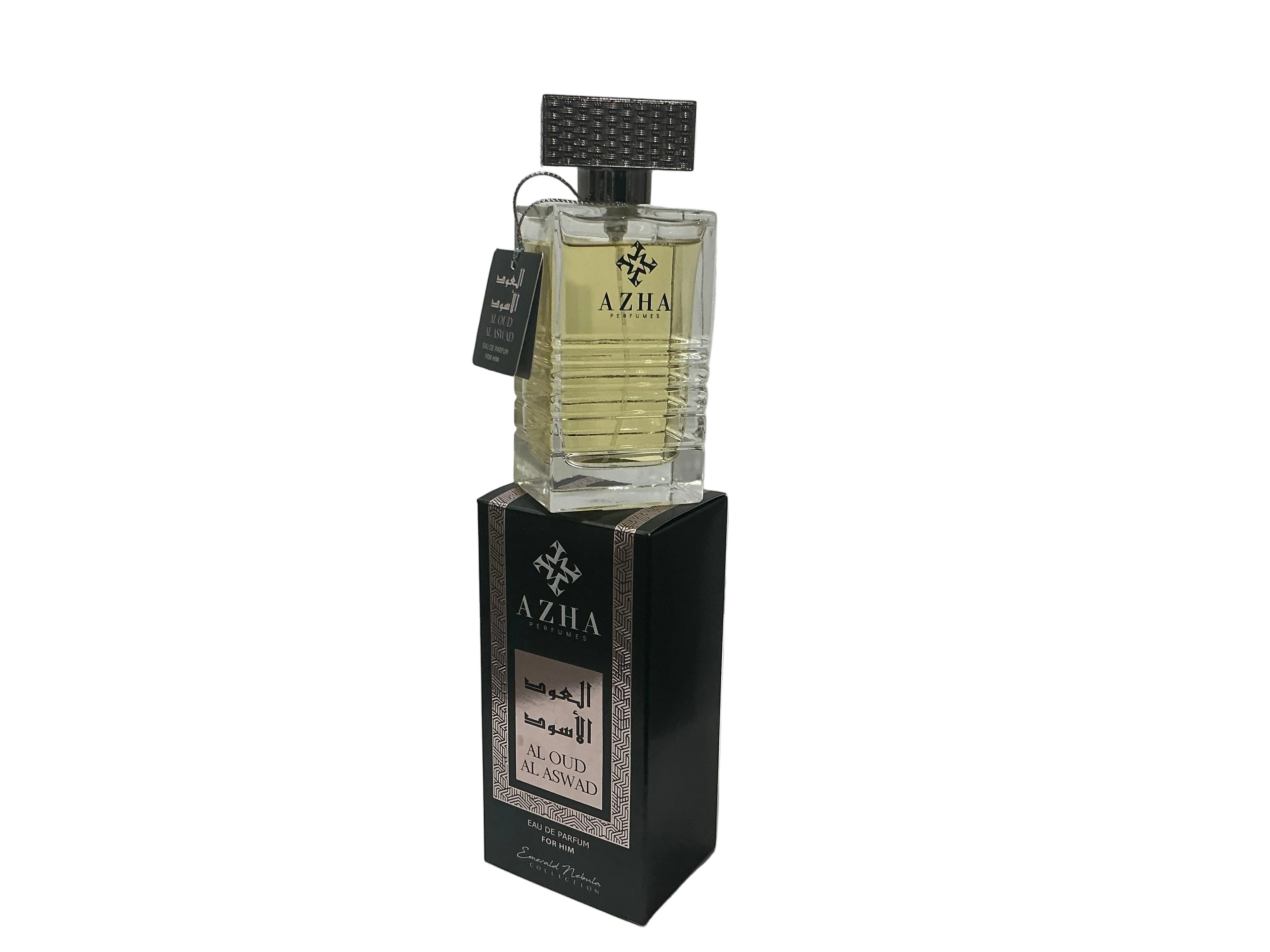 AZHA Al Oud Al Aswad Eau de Parfum 100ml | Luxurious Leather Oud Cologne for Men