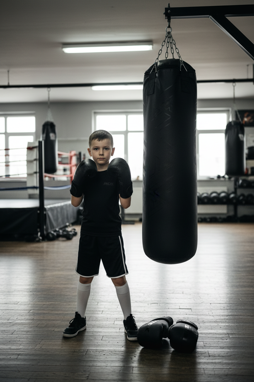 La Sombra Presents: RDX F6 Junior 3-Piece Punch Bag Set (2FT) with 6oz Gloves & Hanging Chain