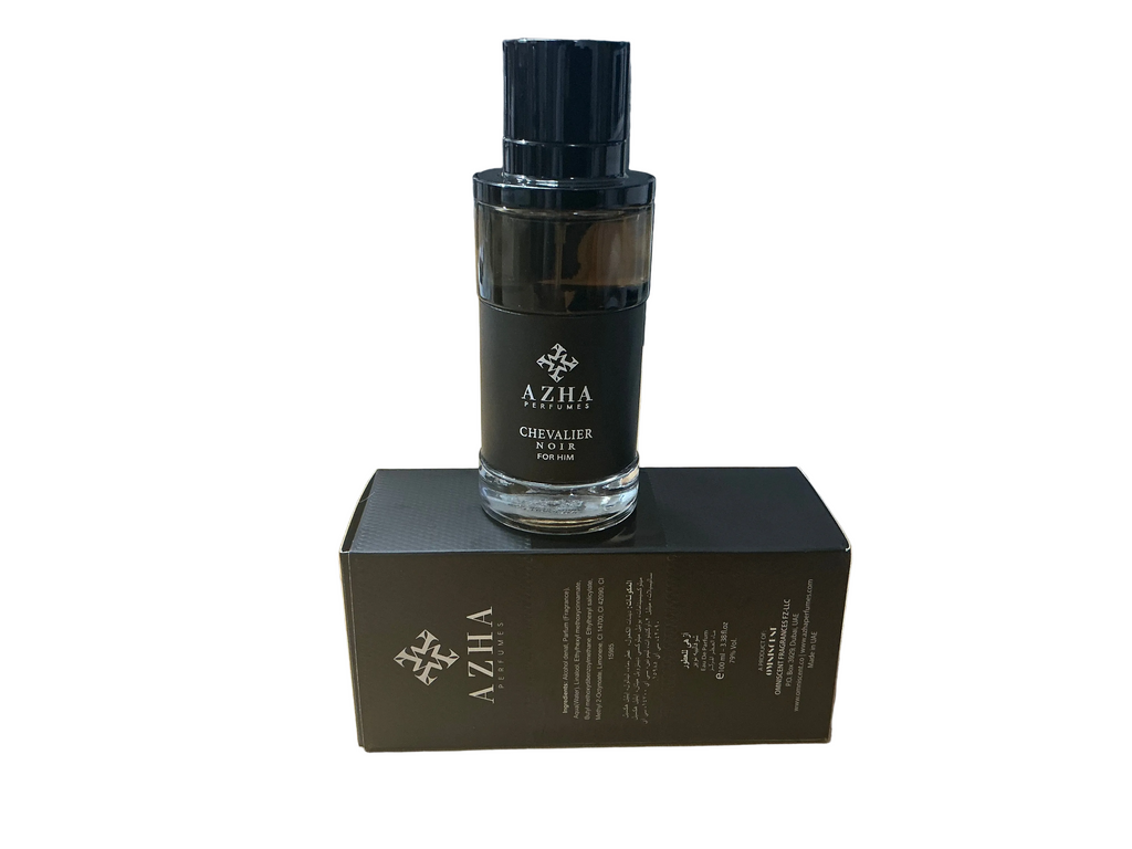 AZHA Chevalier Noir Eau de Parfum 100ml | Bold Oriental Leather Cologne for Men