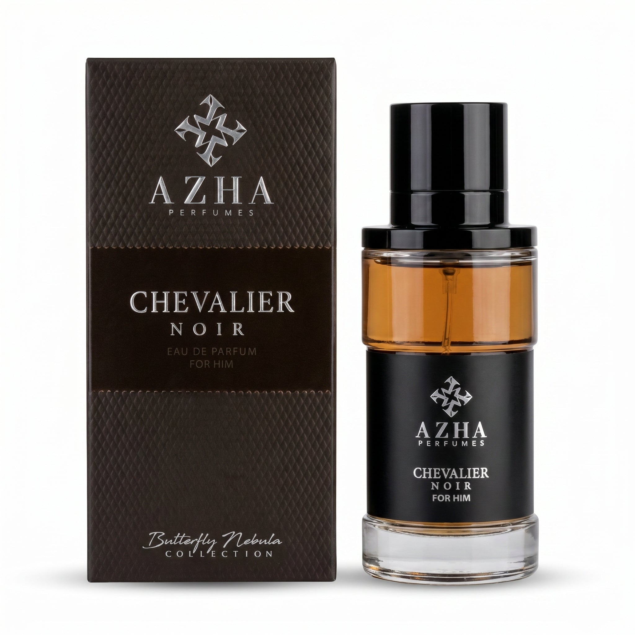 AZHA Chevalier Noir Eau de Parfum 100ml | Bold Oriental Leather Cologne for Men