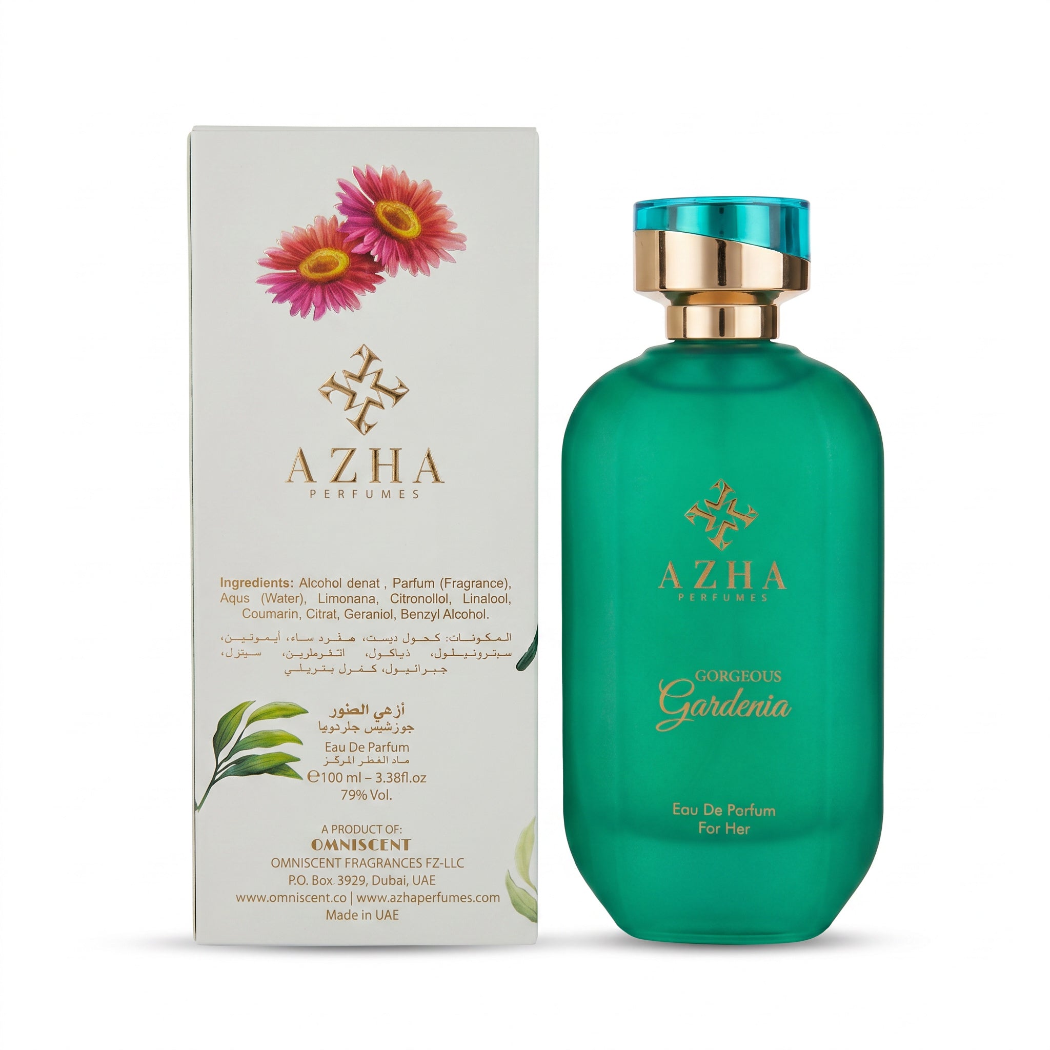 AZHA Gorgeous Gardenia Eau de Parfum 100ml | Sweet Floral Fruity Perfume for Women
