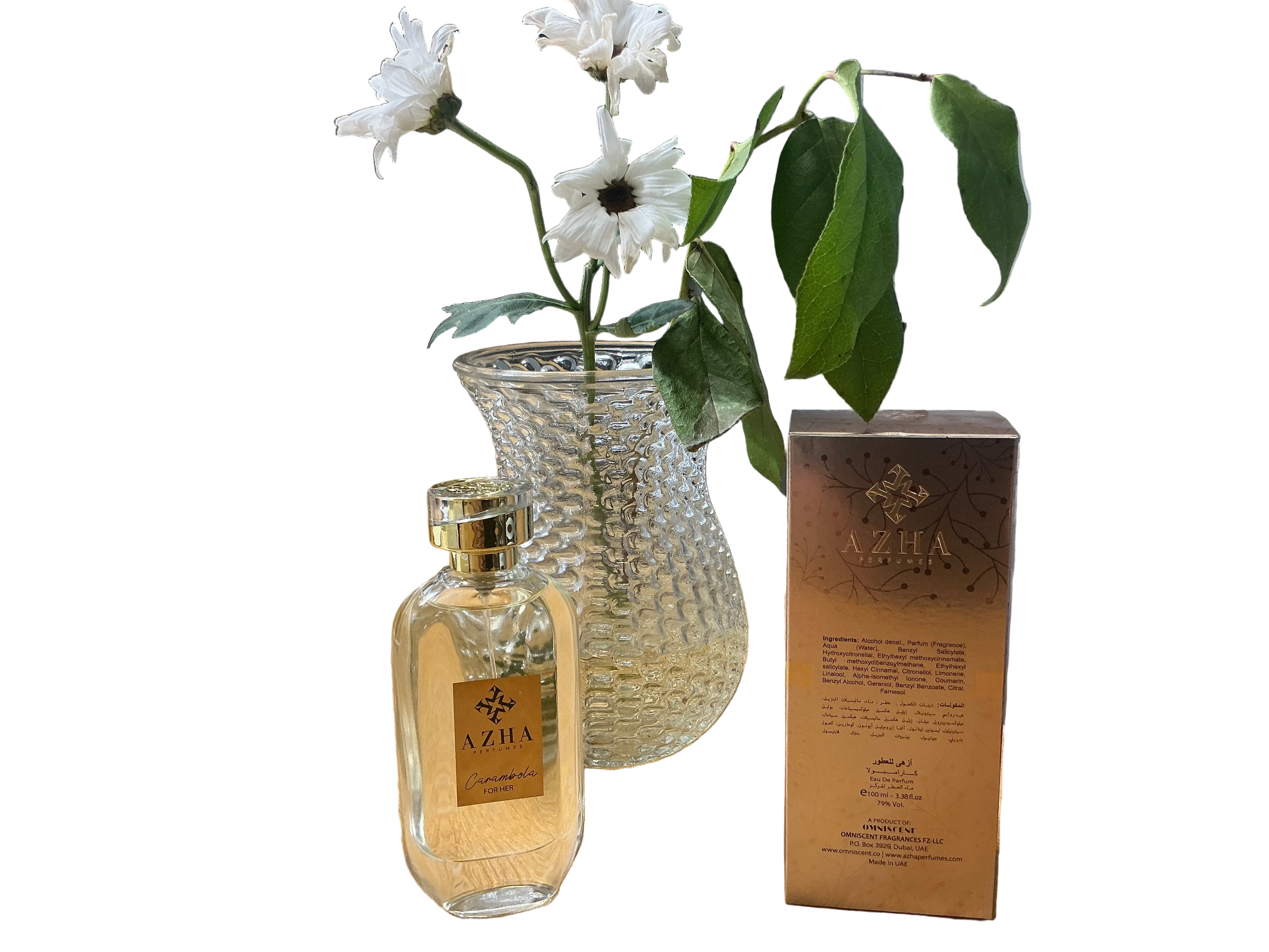 AZHA Carambola Eau de Parfum 100ml | Exotic Floral Patchouli Perfume for Women