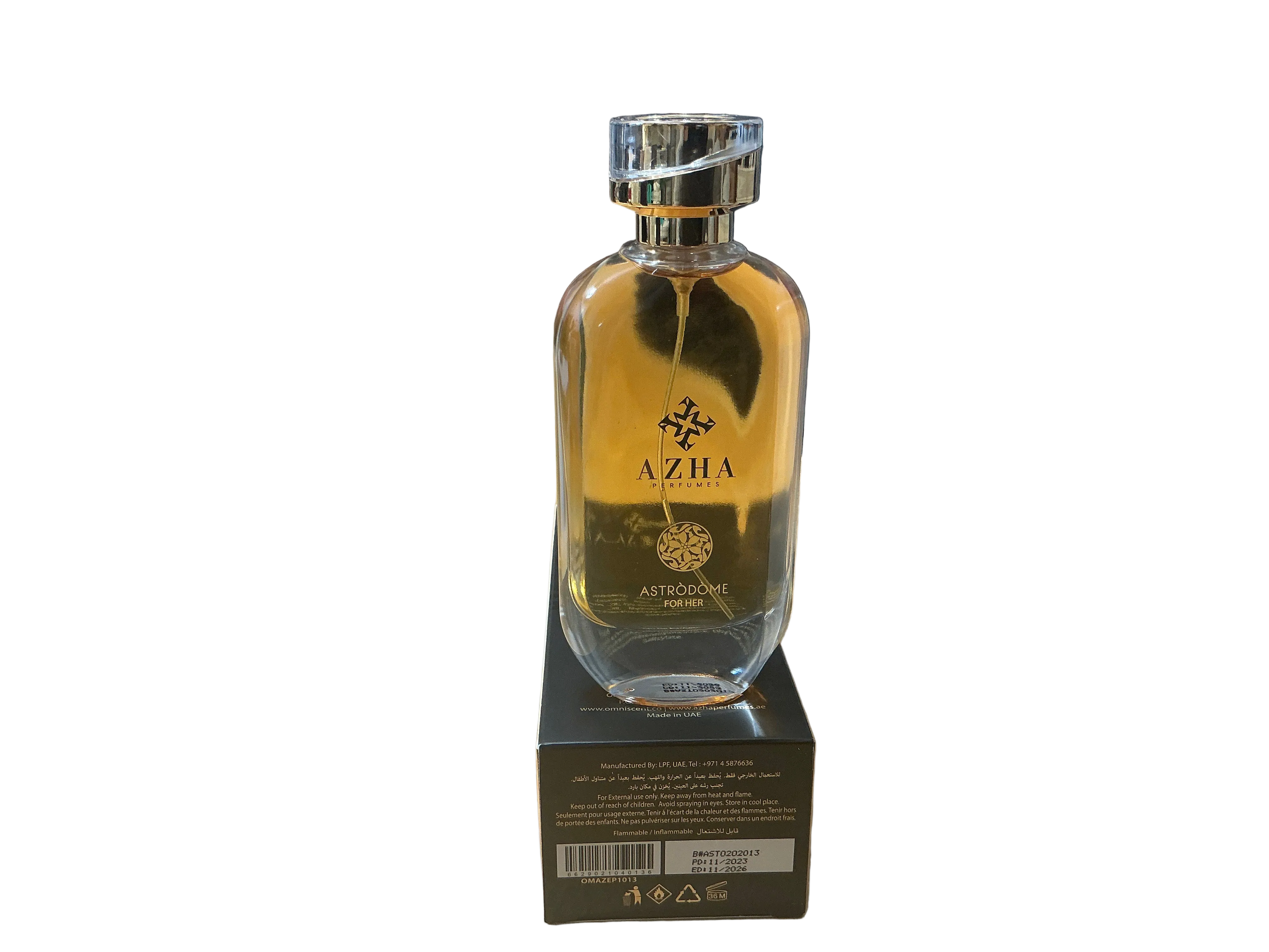 AZHA Astrodome Eau de Parfum 100ml | Luxurious Oud Rose Amber Perfume for Women