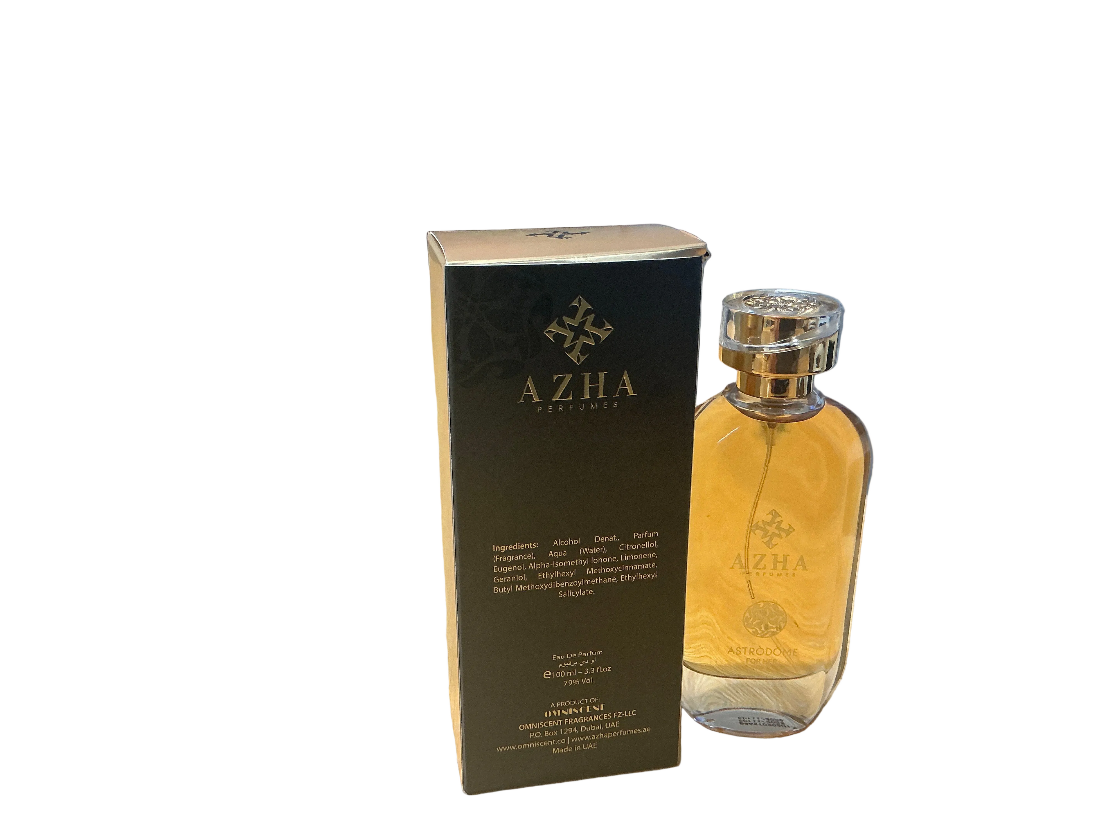 AZHA Astrodome Eau de Parfum 100ml | Luxurious Oud Rose Amber Perfume for Women