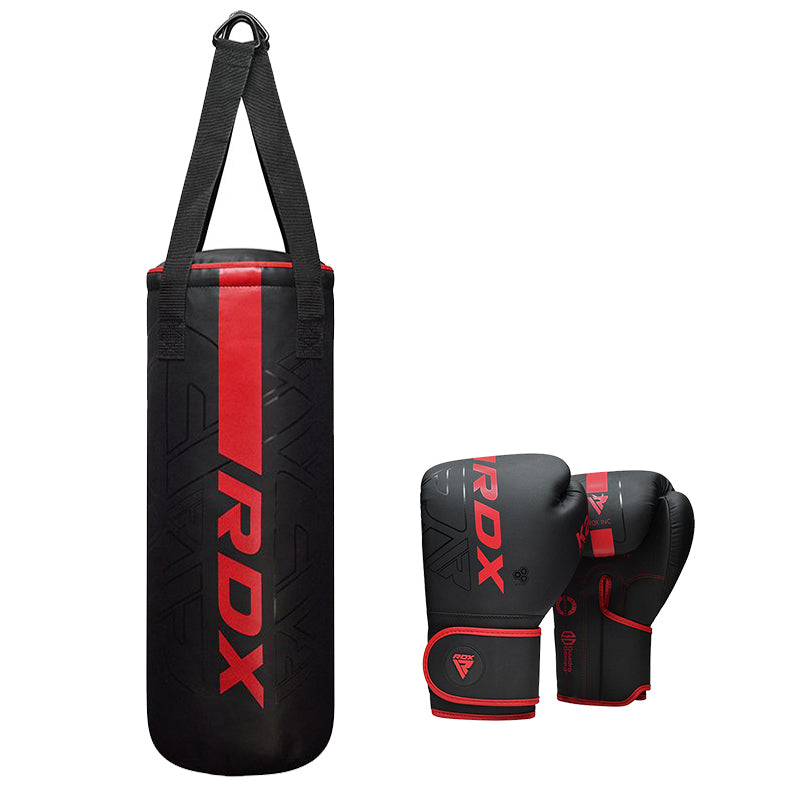 La Sombra Presents: RDX F6 Junior 3-Piece Punch Bag Set (2FT) with 6oz Gloves & Hanging Chain