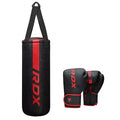 La Sombra Presents: RDX F6 Junior 3-Piece Punch Bag Set (2FT) with 6oz Gloves & Hanging Chain