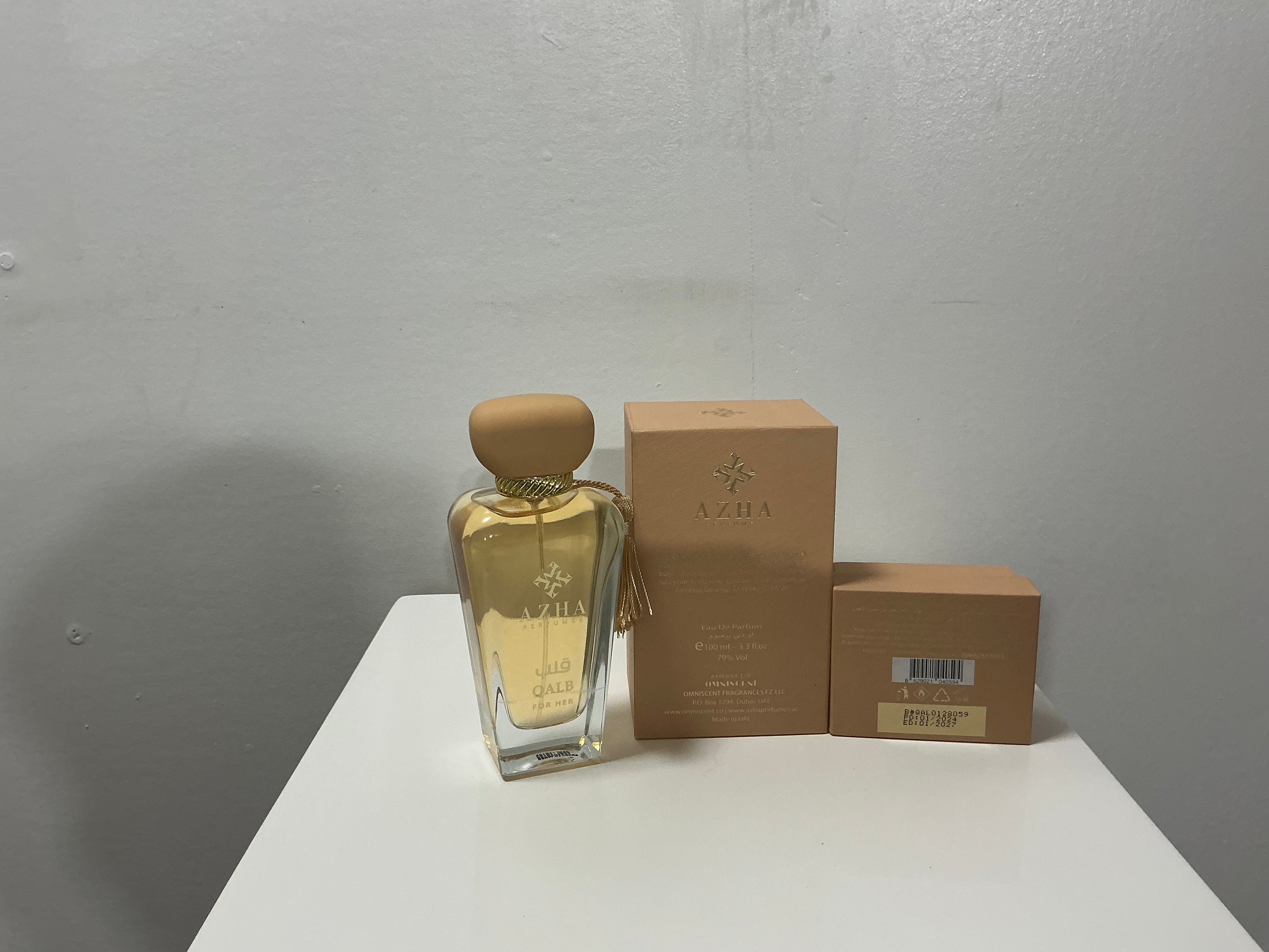AZHA Qalb Eau de Parfum 100ml | Radiant Woody Spicy Amber Perfume for Women