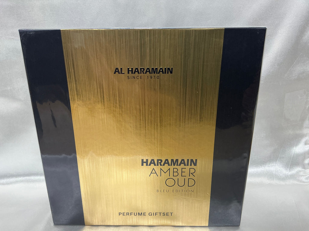 Al Haramain Amber Oud Blue Edition 3-Piece Perfume Gift Set