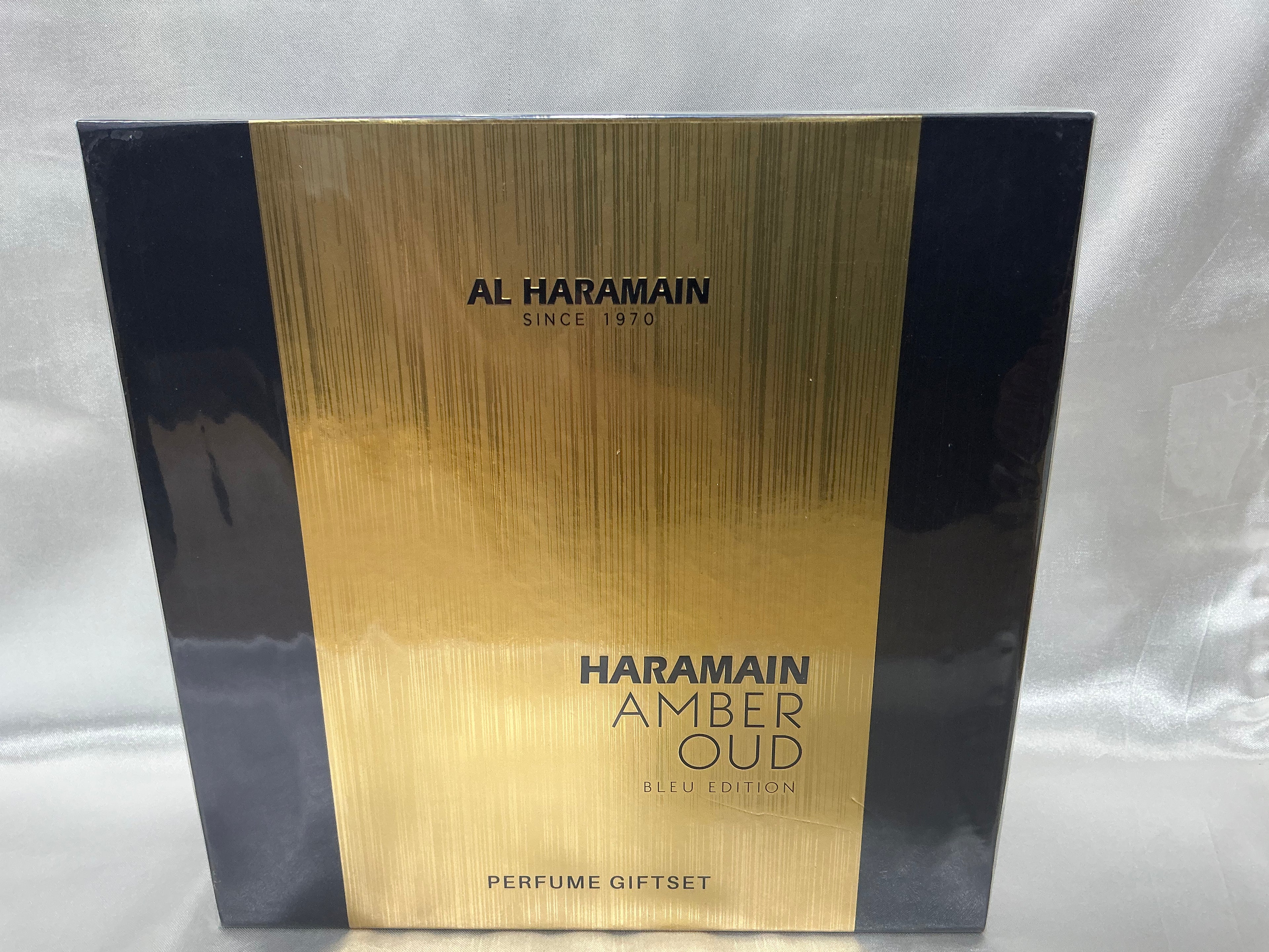 Al Haramain Amber Oud Blue Edition 3-Piece Perfume Gift Set