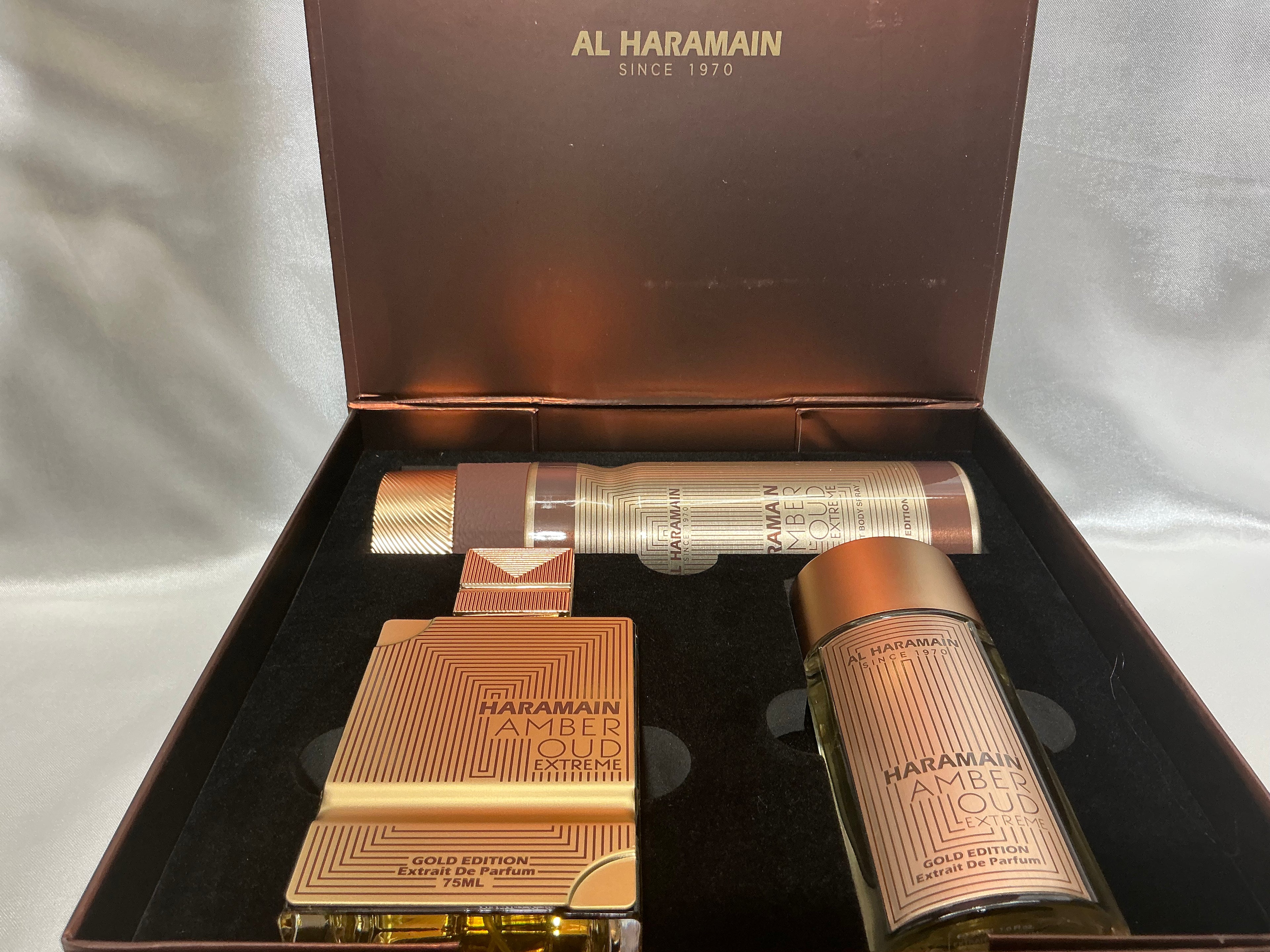 Al Haramain Amber Oud Extreme Gold Edition 3-Piece Gift Set Extrait de Parfum