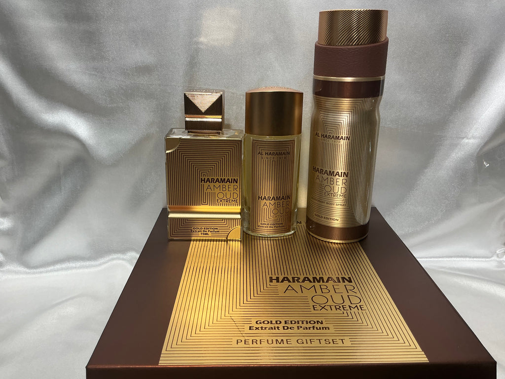 Al Haramain Amber Oud Extreme Gold Edition 3-Piece Gift Set Extrait de Parfum