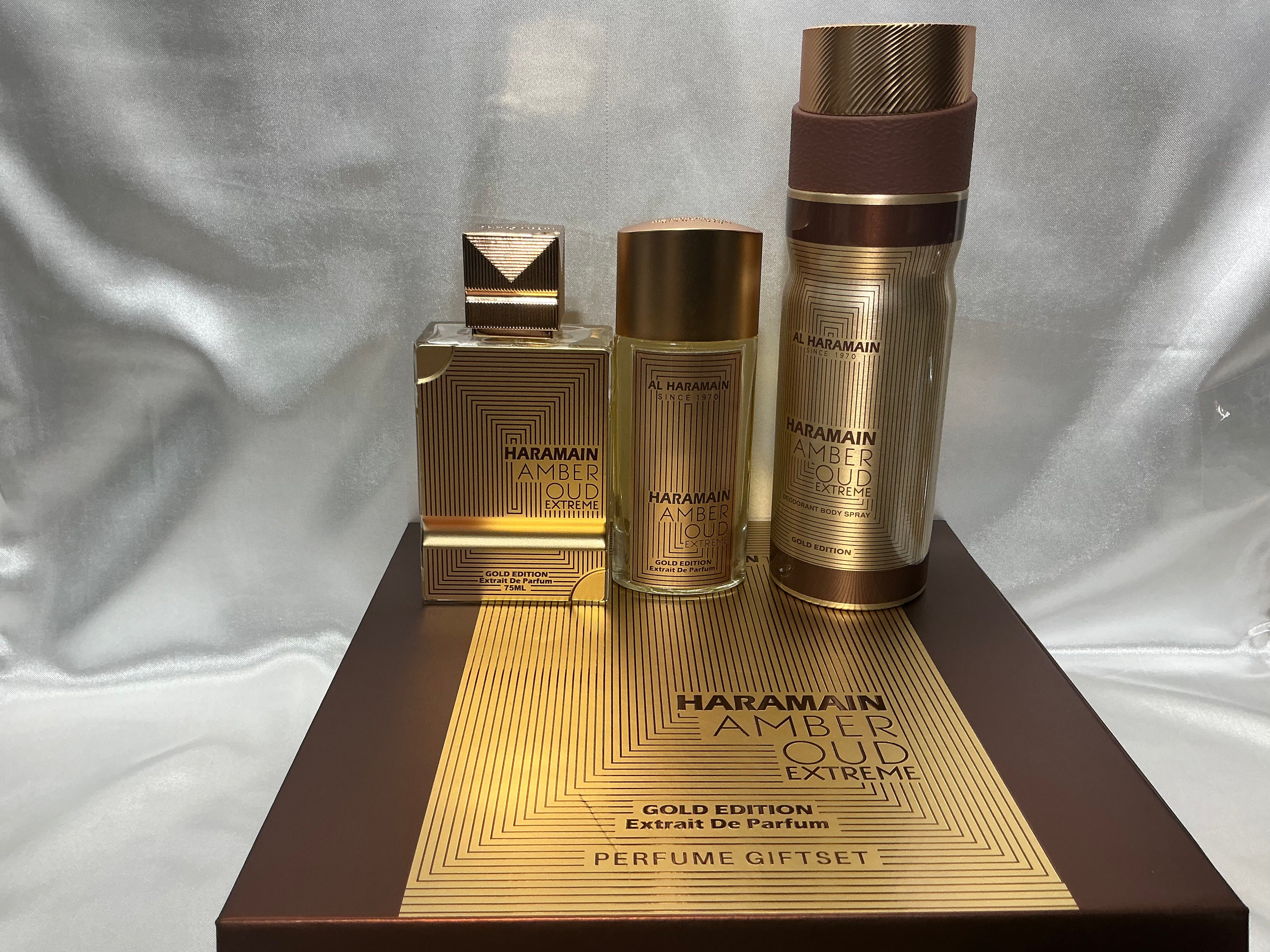 Al Haramain Amber Oud Extreme Gold Edition 3-Piece Gift Set Extrait de Parfum