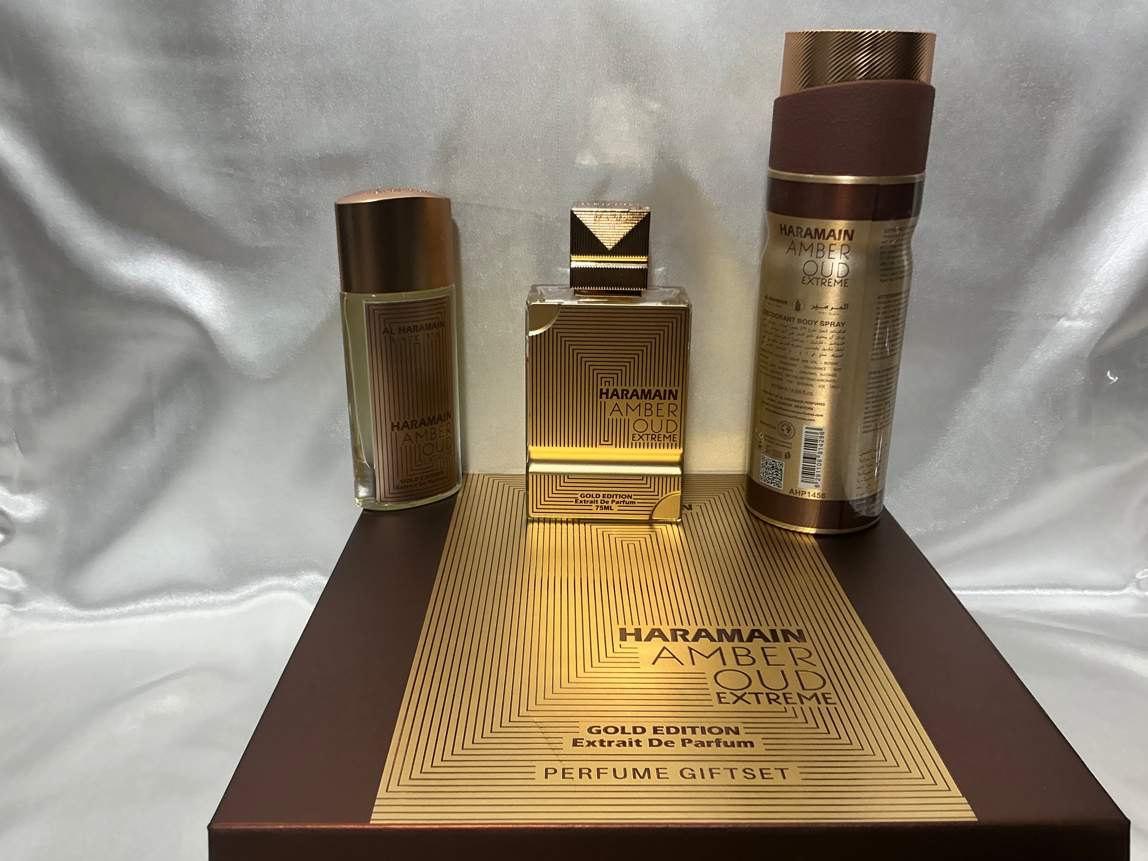 Al Haramain Amber Oud Extreme Gold Edition 3-Piece Gift Set Extrait de Parfum