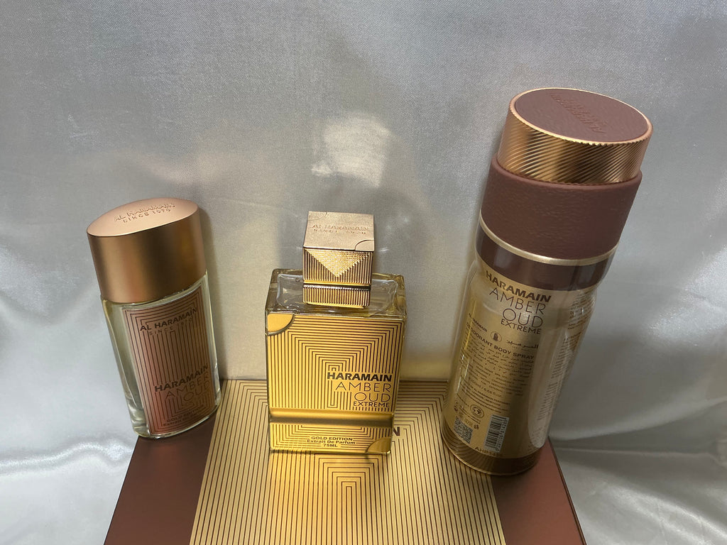 Al Haramain Amber Oud Extreme Gold Edition 3-Piece Gift Set Extrait de Parfum
