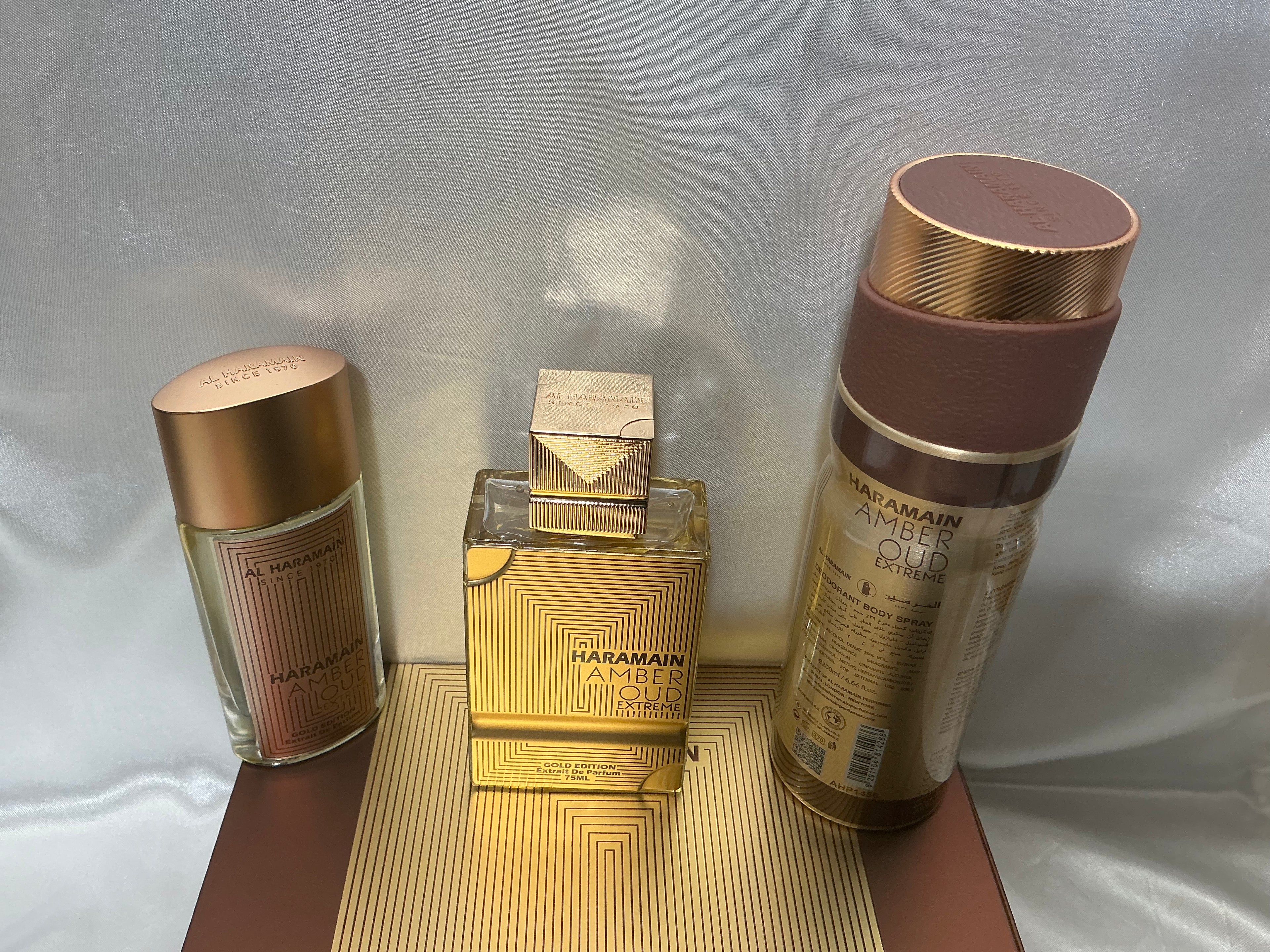 Al Haramain Amber Oud Extreme Gold Edition 3-Piece Gift Set Extrait de Parfum