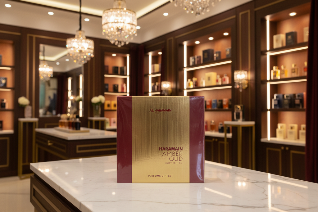 Al Haramain Amber Oud Ruby Edition 3-Piece Gift Set EDP Spray