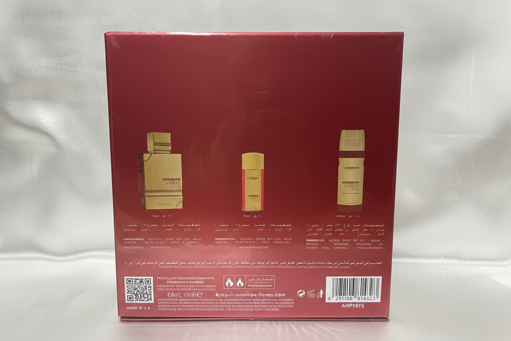 Al Haramain Amber Oud Ruby Edition 3-Piece Gift Set EDP Spray
