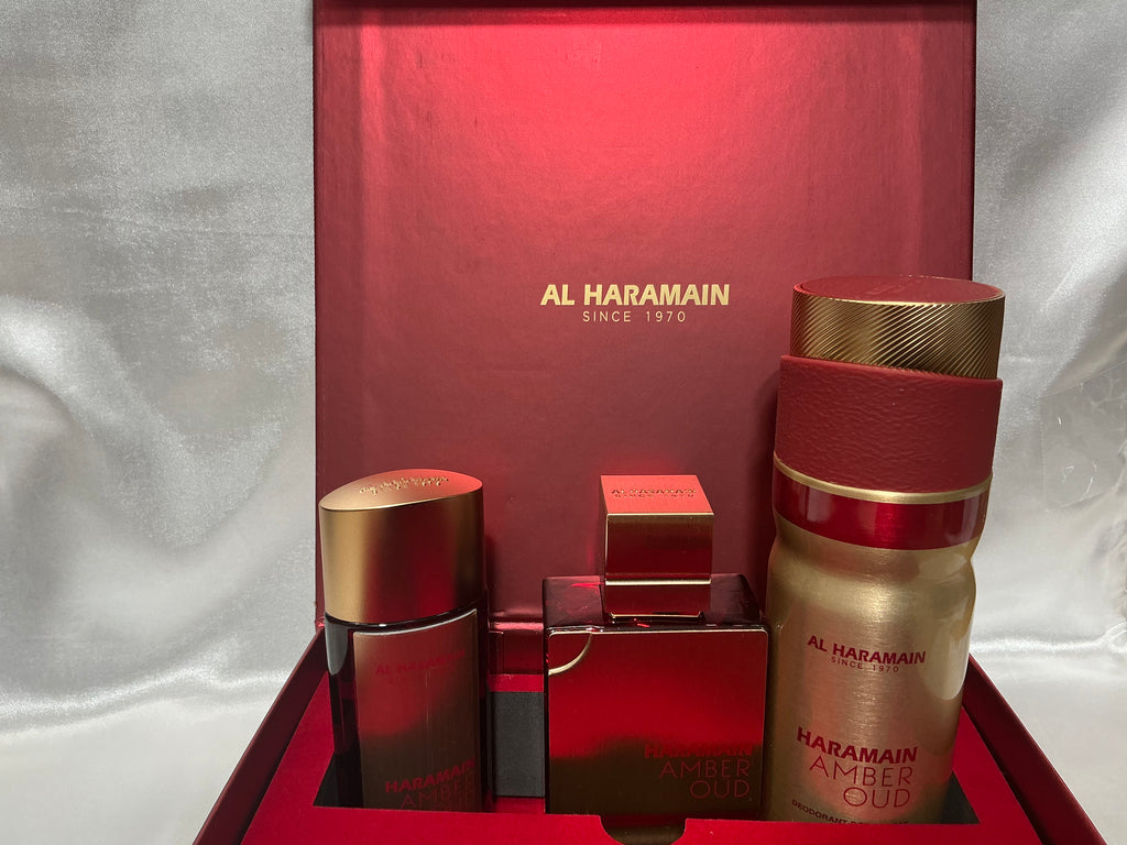 Al Haramain Amber Oud Ruby Edition 3-Piece Gift Set EDP Spray