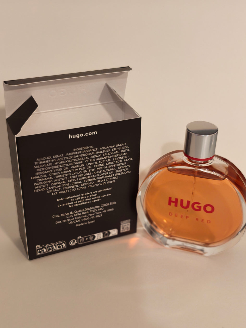 HUGO Deep Red Eau de Parfum for Women – 2.5 fl oz / 75 ml