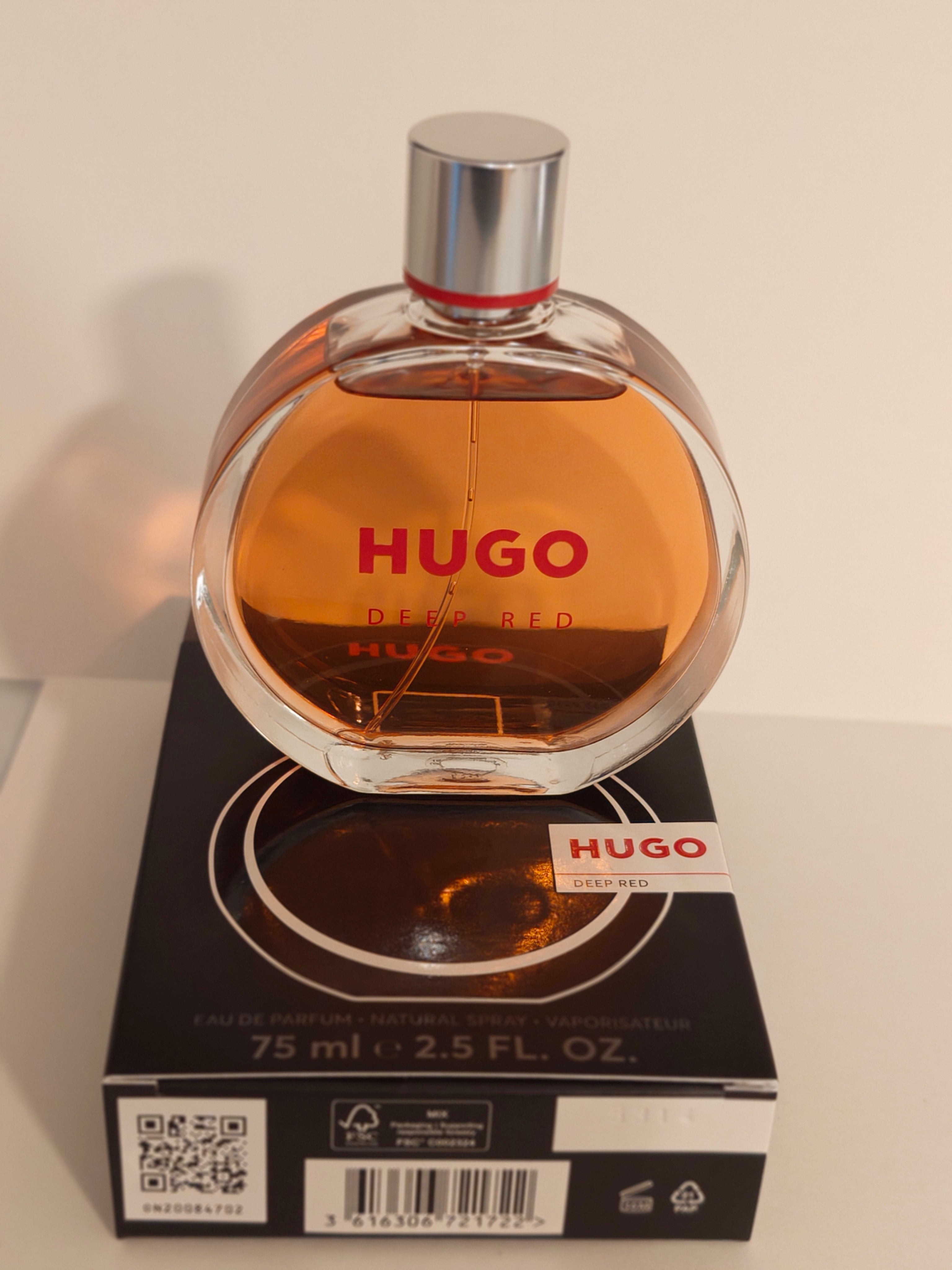 HUGO Deep Red Eau de Parfum for Women – 2.5 fl oz / 75 ml