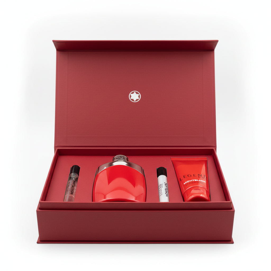 Montblanc Legend Red 3-Piece Gift Set for Men – EDP 3.3 oz
