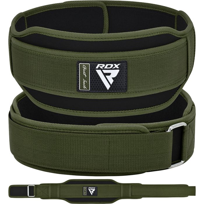 RDX RX5 Weightlifting Belt Army Green Detail